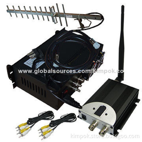 1.2GHz Wireless Transmitter with 10,000mW 4-channel Video and Audio Synchronization